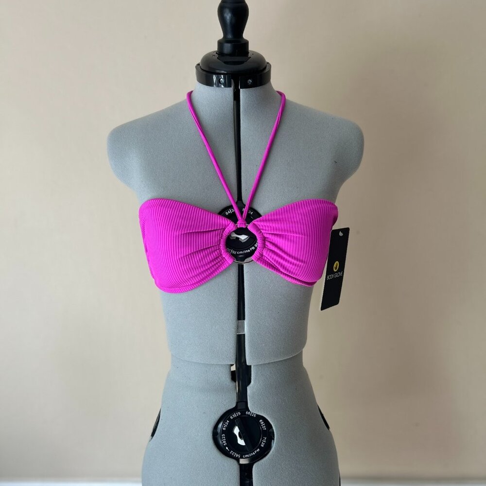 Body Glove Marissa Bandeau Style Bikini Top | Fuscia Ibiza Pink | Small NWT